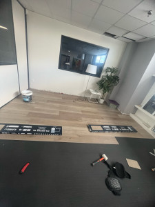 Photo de galerie - Pose de parquet en pvc