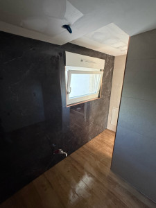 Photo de galerie - Realisation salle de bain grand format porcelanosa ! Happy client 
