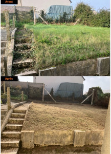 Photo de galerie - Remise au propre. débroussaillage (principalement) avec ramassage 