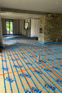 Photo de galerie - Pose d un plancher chauffant 