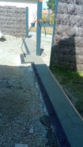 Photo de galerie - Seuil portail coullissant