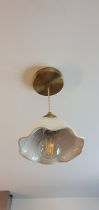 Photo de galerie - Dépose et pose de nouveaux luminaires au plafond. 