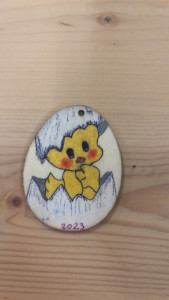 Photo de galerie - Petite activité de pâque avec les enfants que j’ai pu garder 