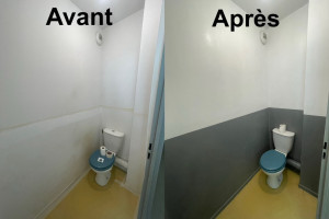 Photo de galerie - Mise en peinture wc 