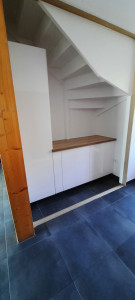 Photo de galerie - Kitchenette après ouverture de cloison. 