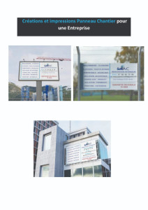 Photo de galerie - Créations et impressions Panneau Chantier pour une Entreprise