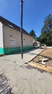 Photo de galerie - Coulage béton dallage 