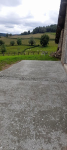 Photo de galerie - Création d'une plate-forme pour future terrasse 