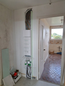 Photo de galerie - Installation et cablage d' une gtl avec dijoncteur d'abonnés, tableau électrique et tableau de communication suite a une rénovation complète électrique 