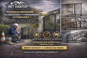 Photo de galerie - Des travaux de peinture sur boiseries où ferronneries ? 
Net Habitat à votre service !