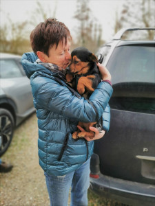 Photo de galerie - Sauvetage d'un p'tit loulou arrivant d'une fourrière de Roumanie
