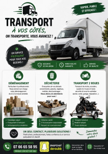 Photo de galerie - Je vous propose mes services dans tout type de transport.  