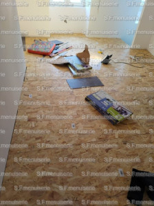 Photo de galerie - Ragréage de sol pour pose de parquet pvc