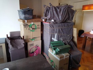 Photo réalisation - Déménagement - Rachid (gere4you) - Bordeaux (Saint-Augustin 4) : Emballage meubles avec couvertures synthétiques
