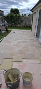 Photo de galerie - Pose travertin 