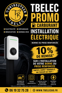 Photo de galerie - Électricien certifié IRVE, je propose l’installation de bornes de recharge pour véhicules électriques et hybrides rechargeables à domicile ou en entreprise. Pose de wallbox monophasée ou triphasée, borne 7,4 kW, 11 kW ou 22 kW selon votre installation.
