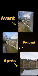 Photo de galerie - Modification d'un mur existant et pose de claustra