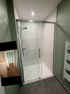 Photo de galerie - Création d’une douche complète