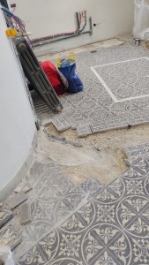 Photo de galerie - Réparation et renovation d'un sol en carreaux ciment ancien