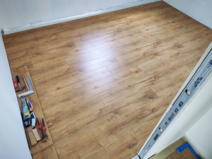 Photo de galerie - Pose de parquet - Revêtement de sol