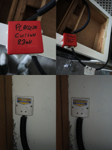 Photo de galerie - Branchement plaque de cuisson 