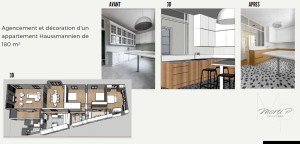 Photo de galerie - Rénovation complète d'un appartement de 180 m²