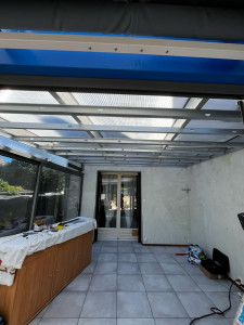 Photo de galerie - Faux plafond en auto porte en ossature de 70 mm