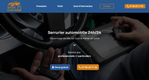 Photo de galerie - Site web que j'ai réalisé pour un serrurier auto