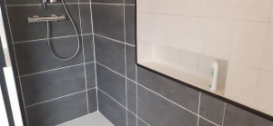 Photo de galerie - Rénovation douche à l'italienne (carrelage) 