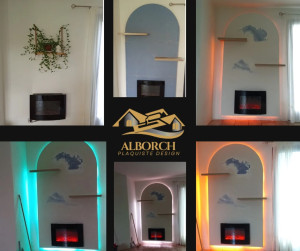 Photo de galerie - Création d’un meuble avec led