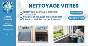 Photo de galerie - Nettoyage vitres