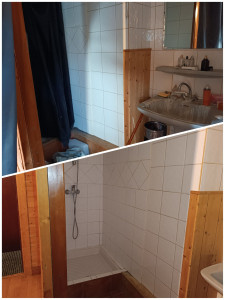 Photo de galerie - Avant après, ménage, carrelage, joint 