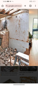 Photo de galerie - J'ai réalisé l'ensemble des travaux démolition complète des murs existant reprise de support enduit refait neufs de peinture 
