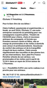 Photo de galerie - Mon entreprise de petsitting 