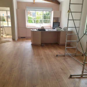 Photo de galerie - Pose de parquet stratifié 