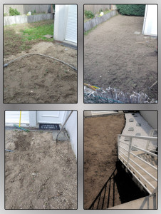 Photo de galerie - Nivellement de terrain et création de chemin avec pas chinois 