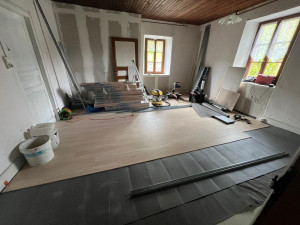 Photo de galerie - Pose parquet flottant