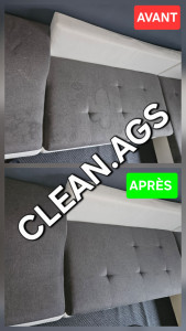 Photo de galerie - Nettoyage canapé avant/après 