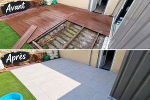 Photo de galerie - Remplacement terrasse 