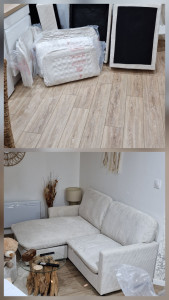 Photo de galerie - Montage d'un petit canapé 