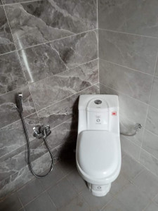 Photo de galerie - Emplacement du toilette avec robinet et douchette