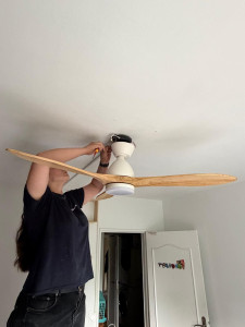 Photo de galerie - Pose d’un ventilateur