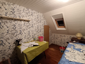 Photo de galerie - Pose de tapisserie 