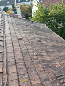 Photo de galerie - Nettoyage de toiture avant