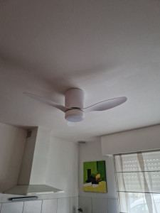 Photo de galerie - Installation ventilateur plafond 