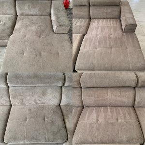 Photo de galerie - Canapé avant après 