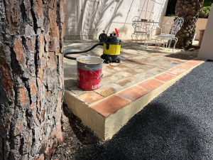 Photo de galerie - Réfection d’un nez de marche 