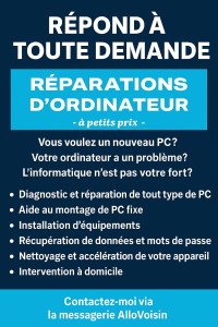 Photo de galerie - Assistance et dépannage informatique en tout genre 