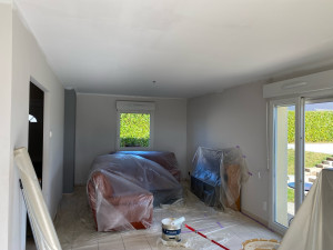 Photo de galerie - Remise en peinture plafond et mur