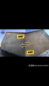 Photo de galerie - Nettoyage pignon d'une maison